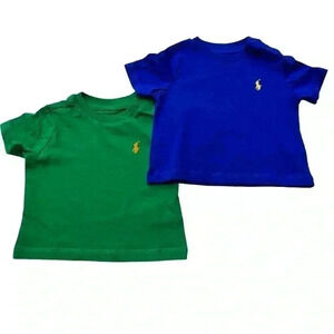 Ralph Lauren Boys Cotton Jersey Crewneck INFANT TEE BUNDLE •Size 3 month…